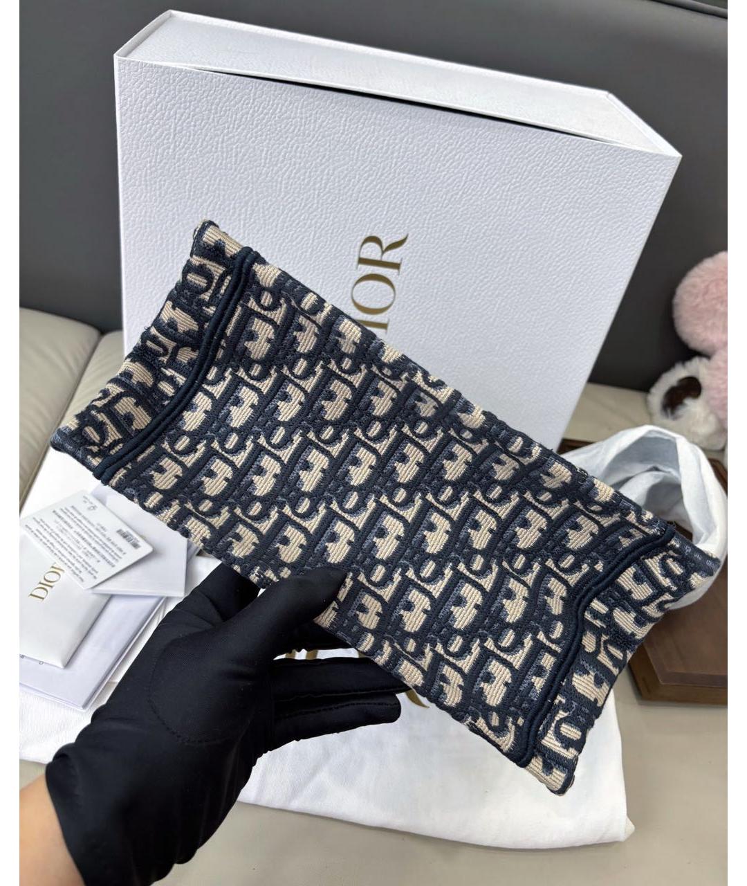 CHRISTIAN DIOR Темно-синяя сумка тоут, фото 5