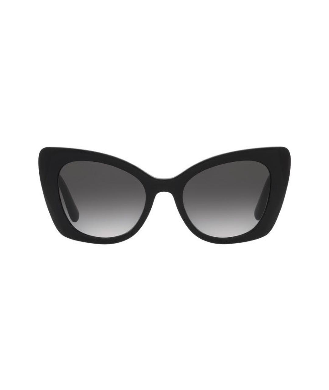 DOLCE&GABBANA Черные пластиковые солнцезащитные очки, фото 1