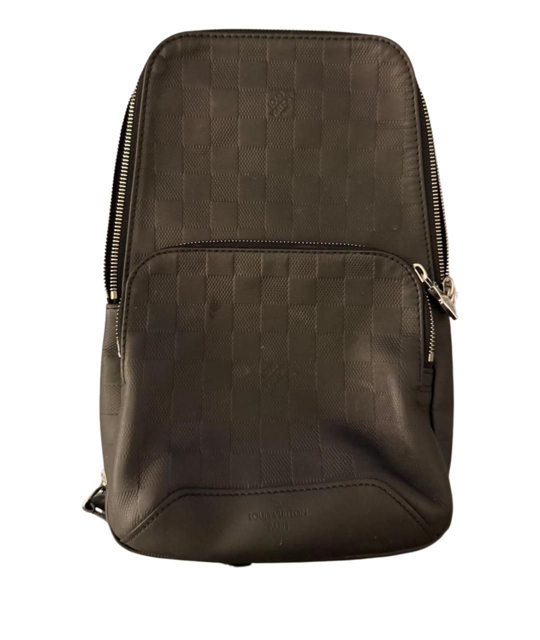 LOUIS VUITTON Черная поясная сумка из искусственной кожи, фото 1
