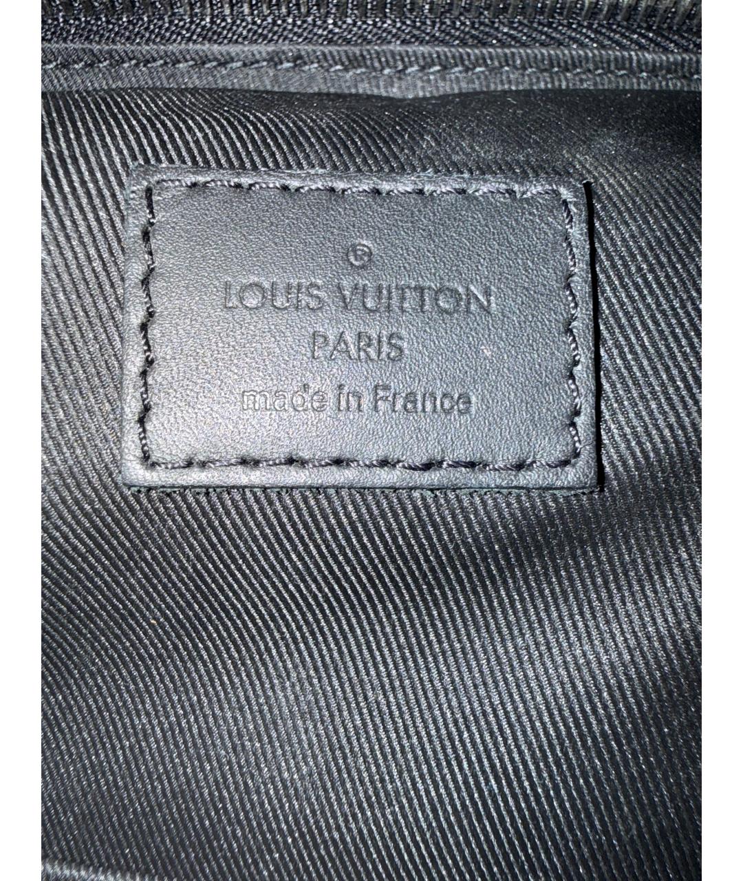 LOUIS VUITTON Черная поясная сумка из искусственной кожи, фото 2