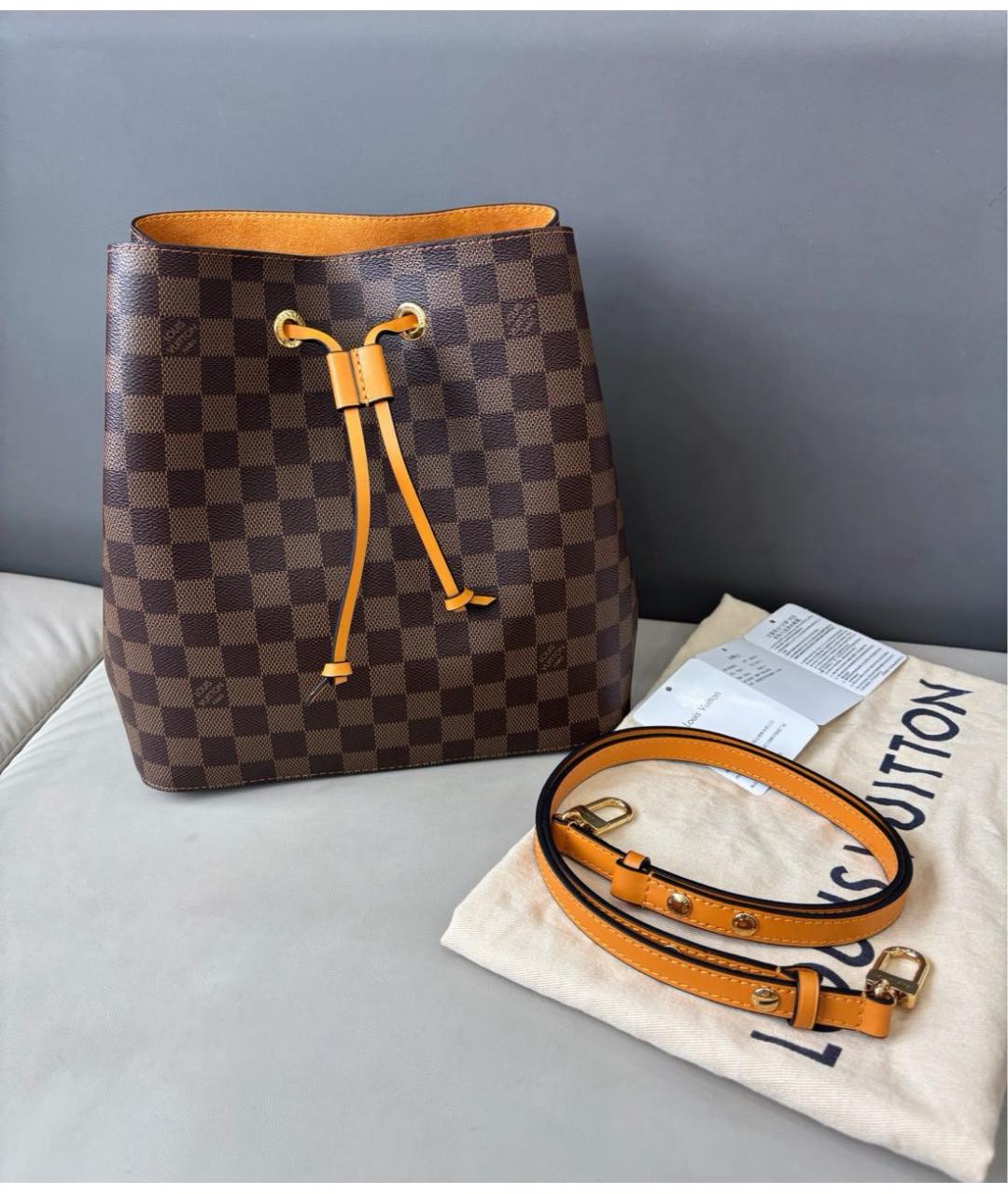 LOUIS VUITTON Коричневая сумка через плечо, фото 9
