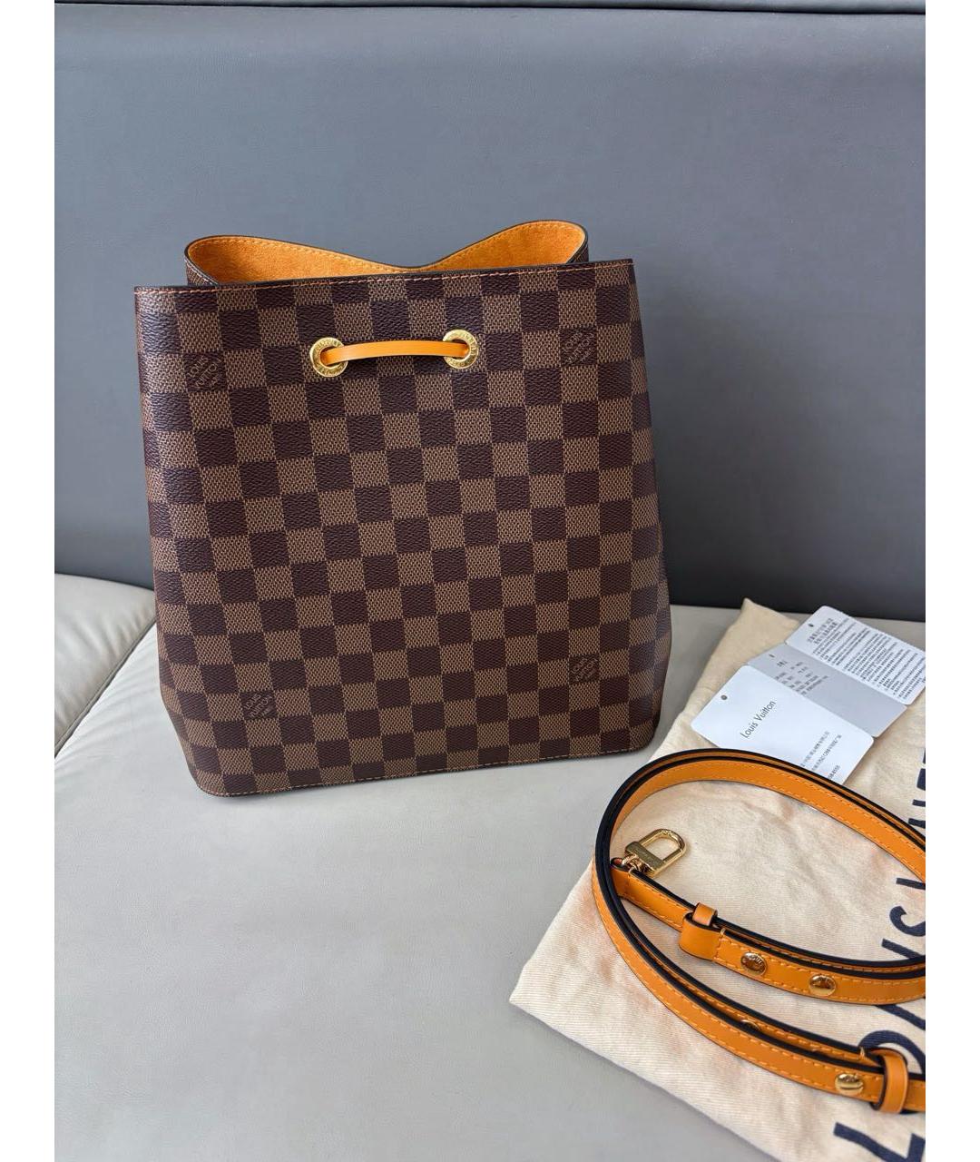 LOUIS VUITTON Коричневая сумка через плечо, фото 5