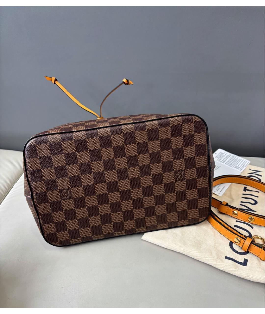 LOUIS VUITTON Коричневая сумка через плечо, фото 4