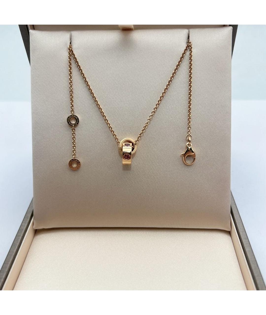 BVLGARI Золотое колье из розового золота, фото 8