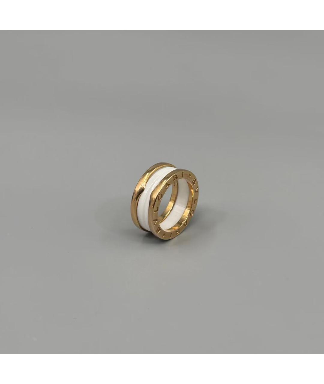 BVLGARI Белое кольцо из розового золота, фото 4