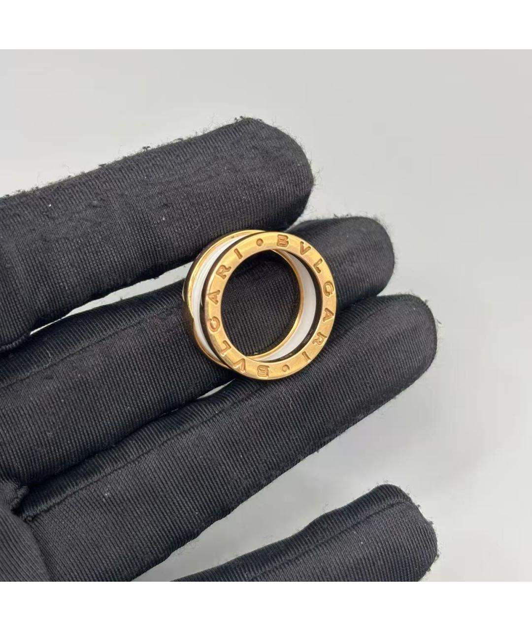 BVLGARI Белое кольцо из розового золота, фото 5