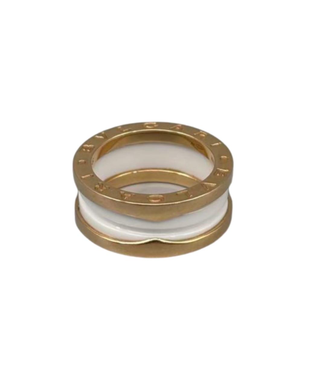 BVLGARI Белое кольцо из розового золота, фото 1