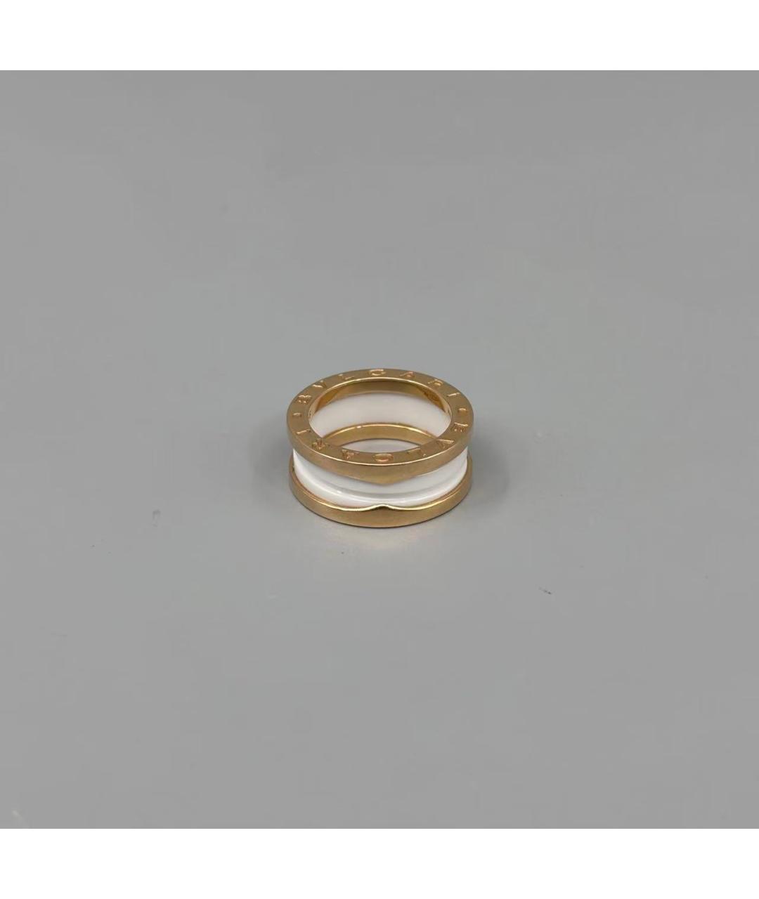 BVLGARI Белое кольцо из розового золота, фото 2