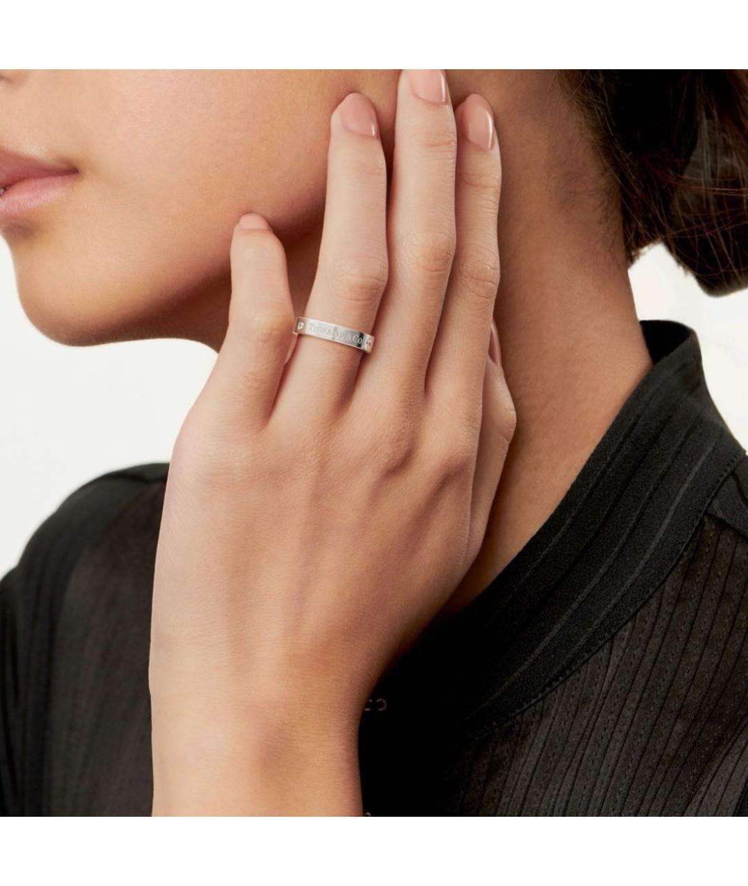 TIFFANY&CO Серебряное платиновое кольцо, фото 7