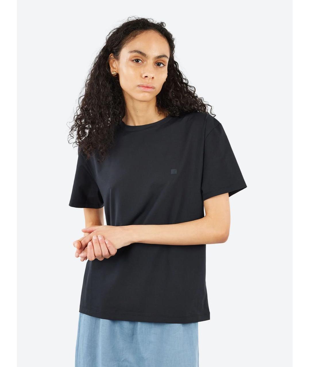 ACNE STUDIOS Черная хлопковая футболка, фото 7