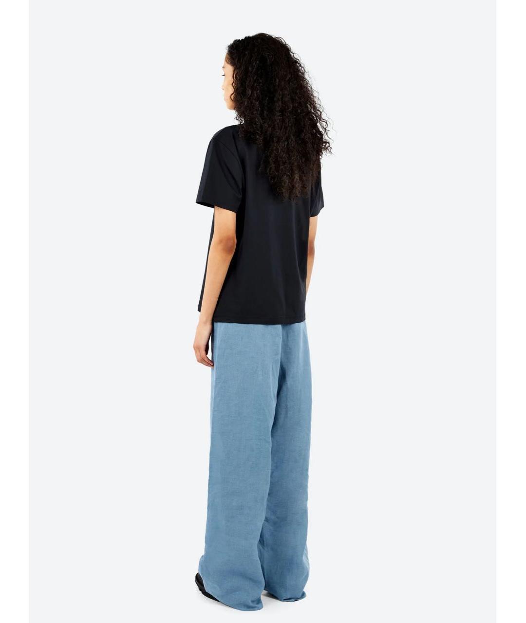 ACNE STUDIOS Черная хлопковая футболка, фото 8
