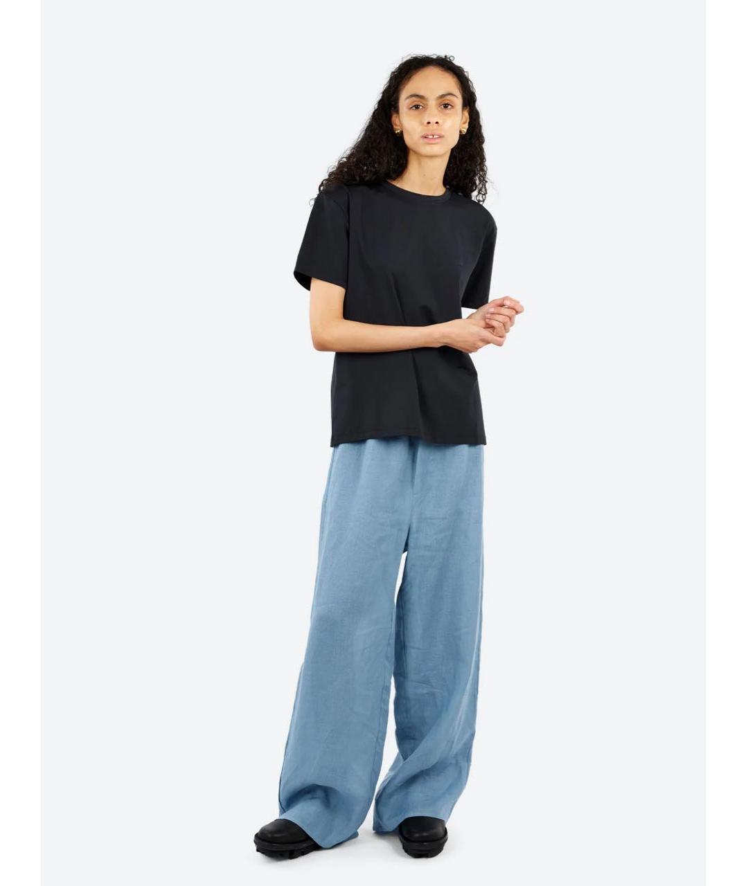 ACNE STUDIOS Черная хлопковая футболка, фото 6