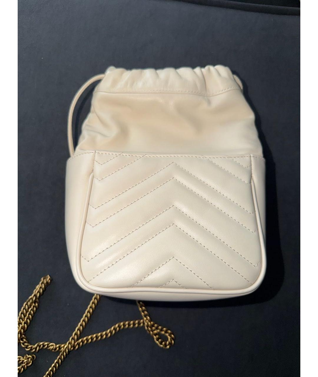GUCCI Бежевая кожаная сумка через плечо, фото 3