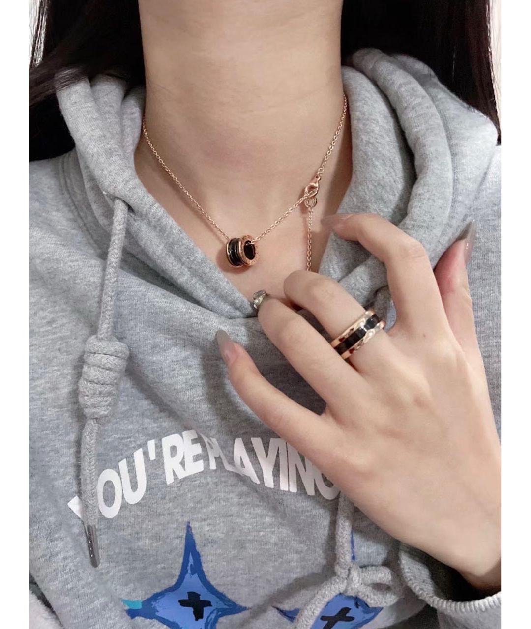 BVLGARI Золотое колье из розового золота, фото 5