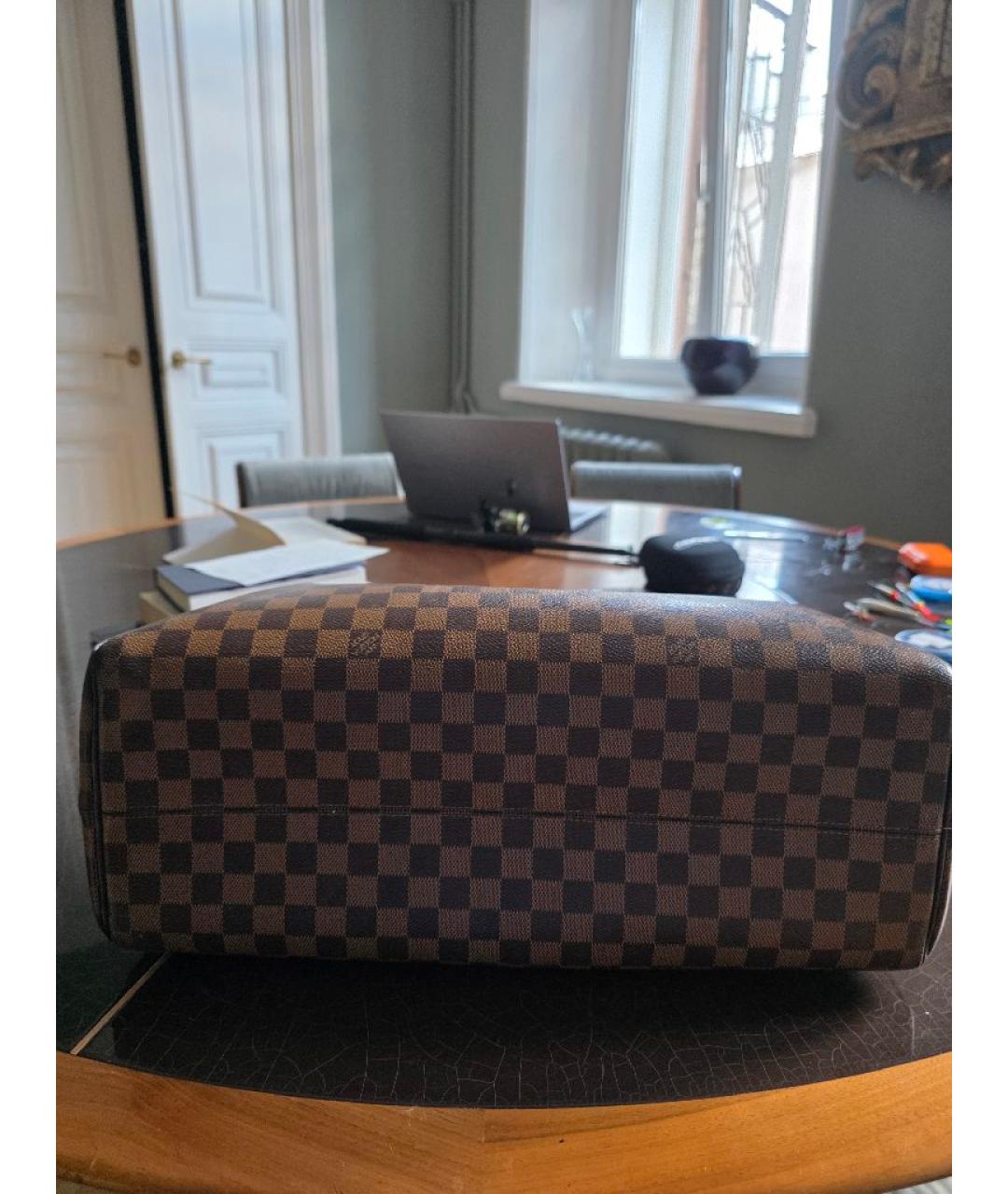 LOUIS VUITTON Коричневая дорожная/спортивная сумка из искусственной кожи, фото 3