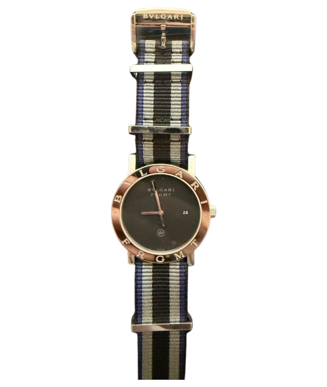 BVLGARI Черные часы, фото 1
