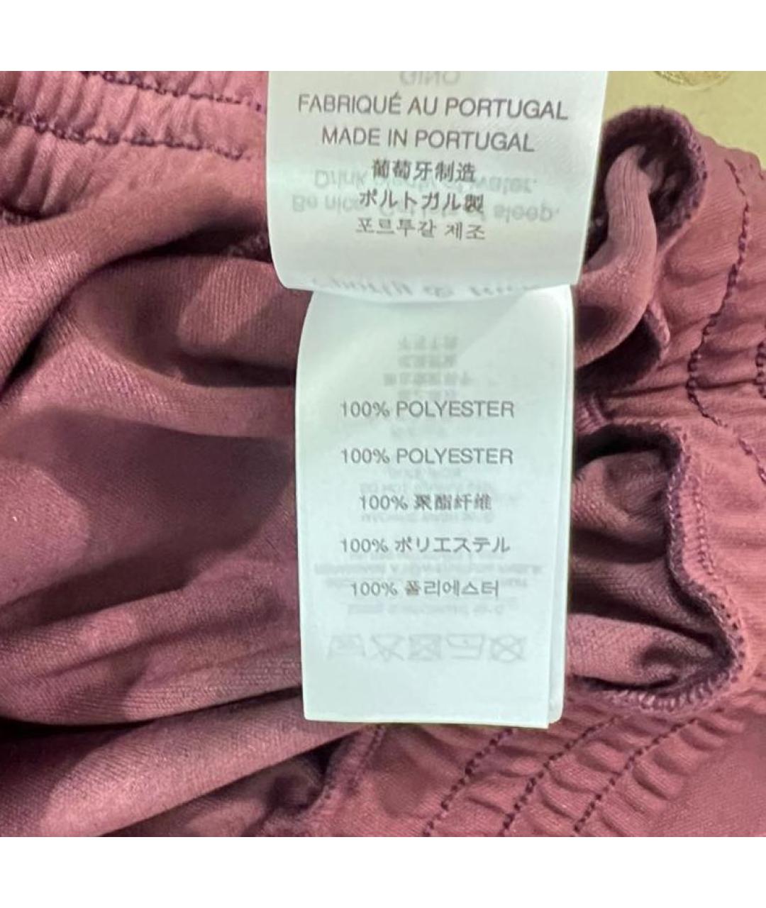 SPORTY AND RICH Бордовая полиэстеровая спортивная куртка, фото 4