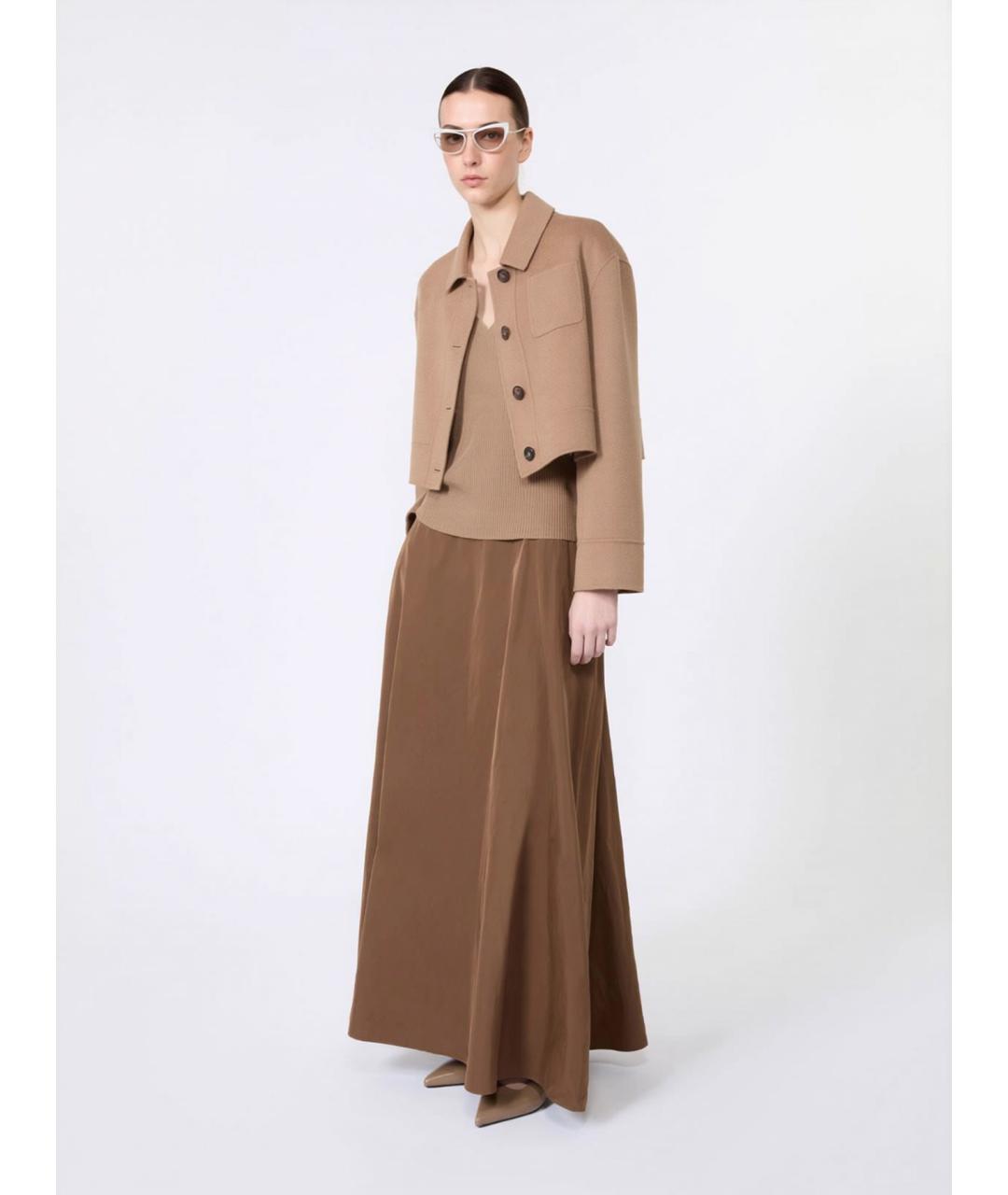 'S MAX MARA Бежевая шерстяная куртка, фото 2