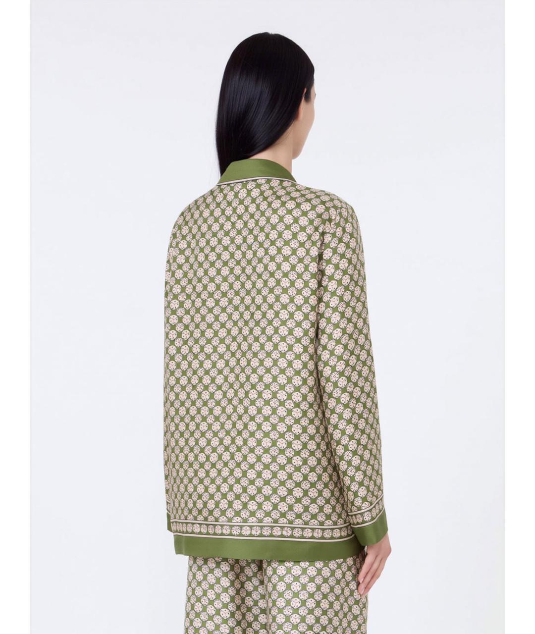 'S MAX MARA Мульти шелковая рубашка, фото 4