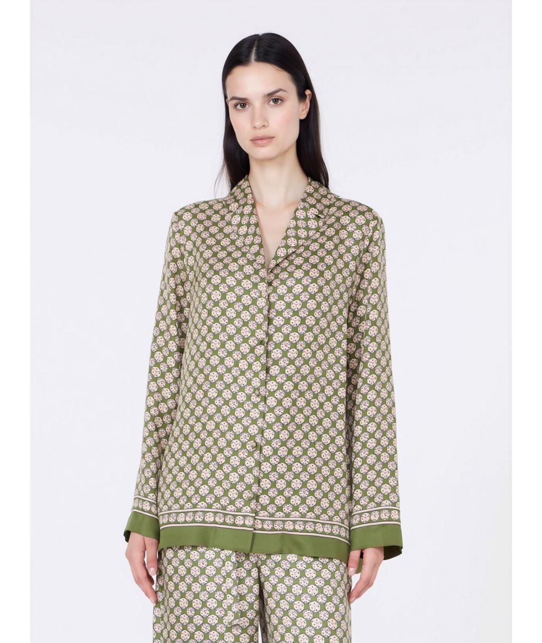 'S MAX MARA Мульти шелковая рубашка, фото 3