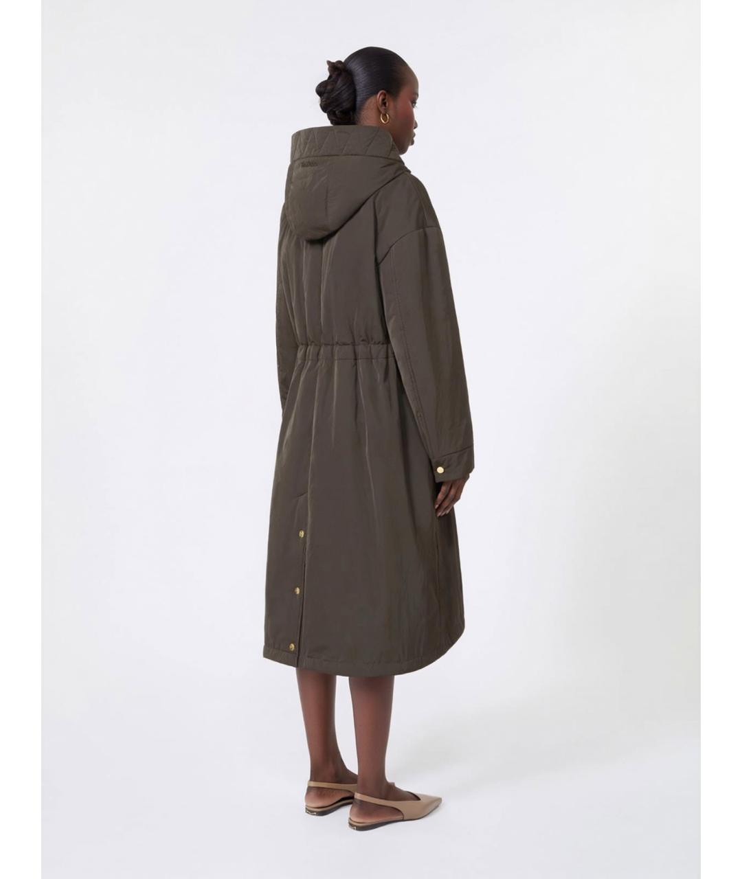 'S MAX MARA Зеленая полиэстеровая парка, фото 3