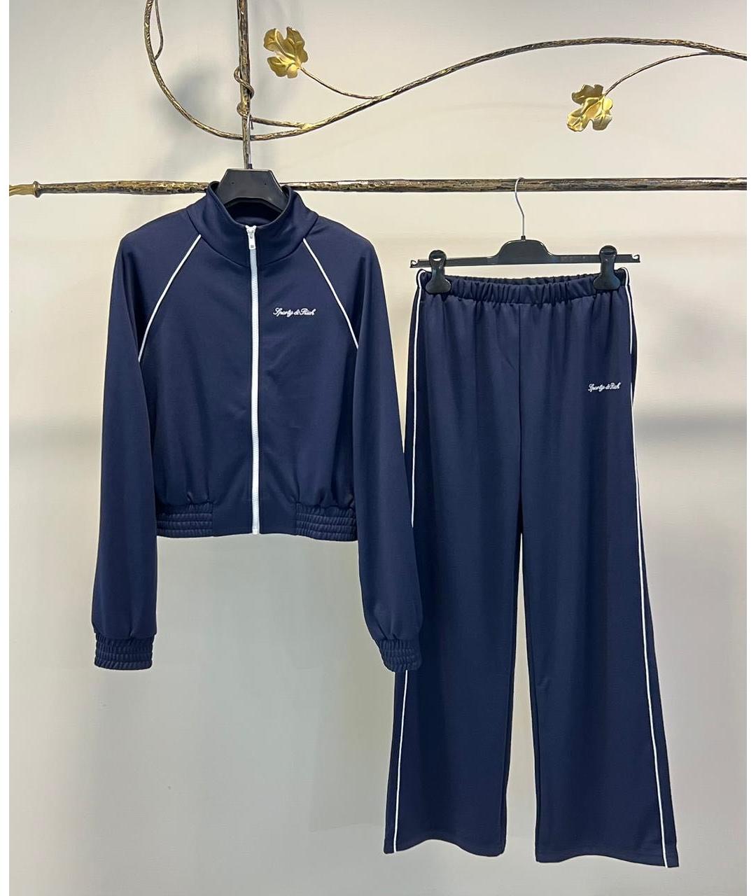 SPORTY AND RICH Темно-синий полиэстеровый спортивные костюмы, фото 6
