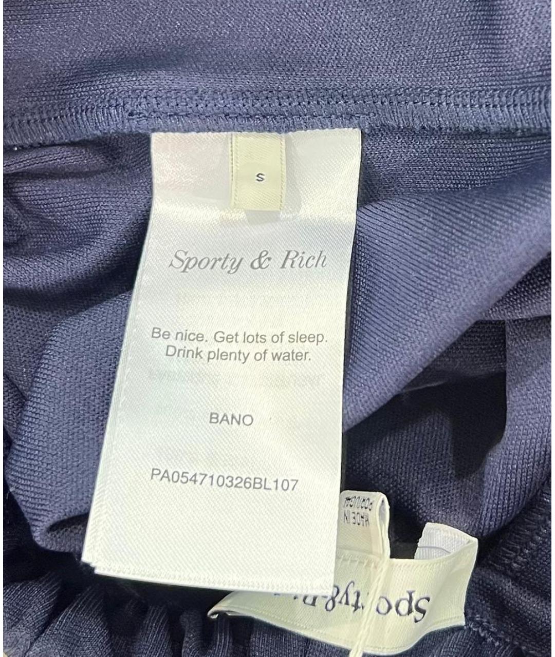 SPORTY AND RICH Темно-синий полиэстеровый спортивные костюмы, фото 3
