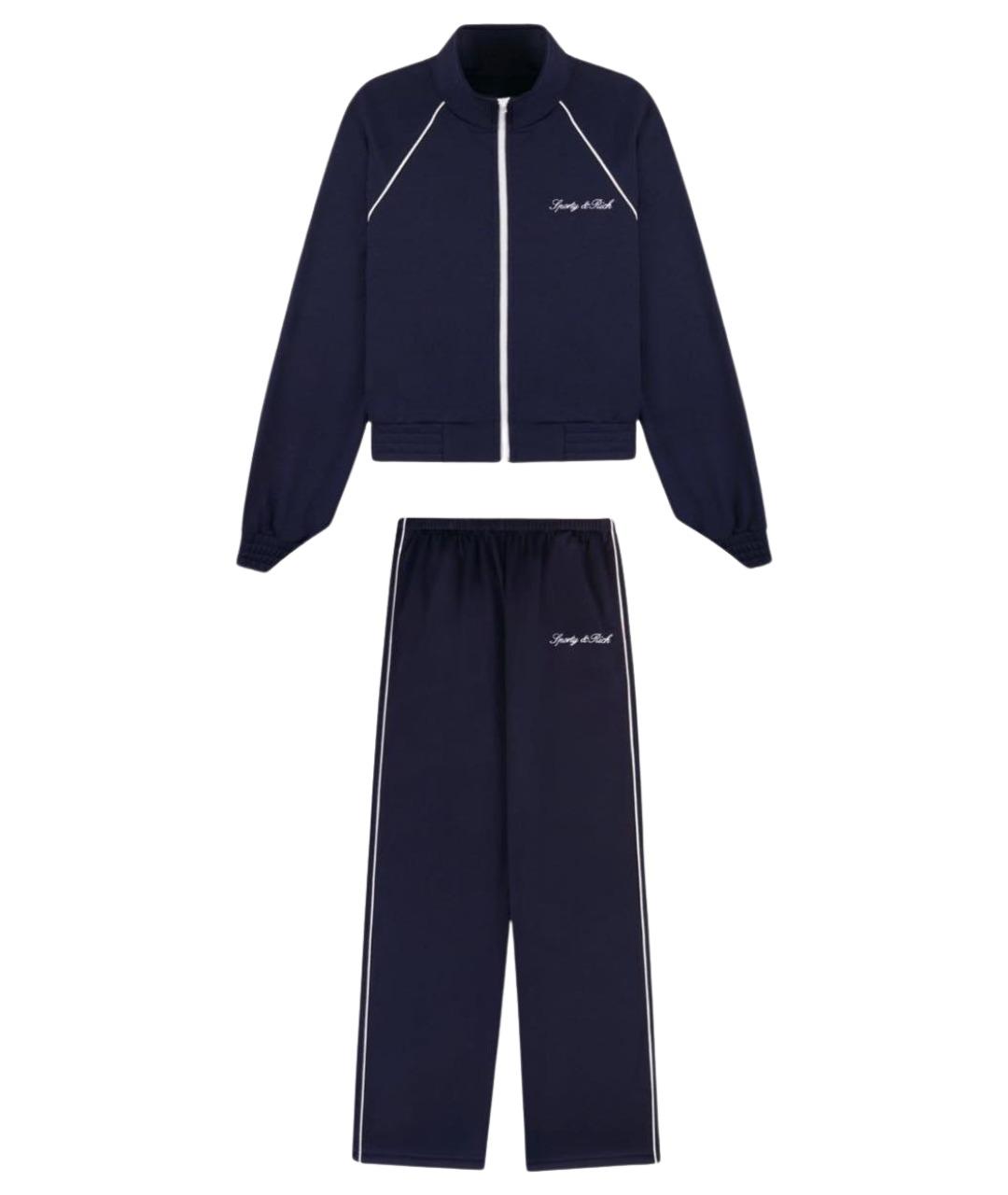 SPORTY AND RICH Темно-синий полиэстеровый спортивные костюмы, фото 1