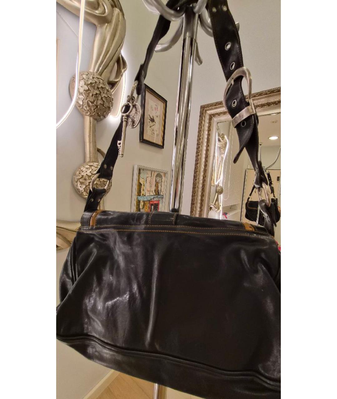 CHRISTIAN DIOR Коричневая кожаная сумка через плечо, фото 3
