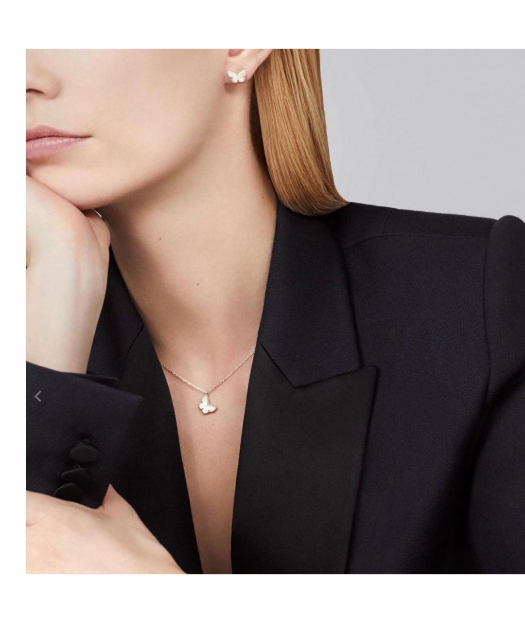 VAN CLEEF & ARPELS Белые серьги из желтого золота, фото 6