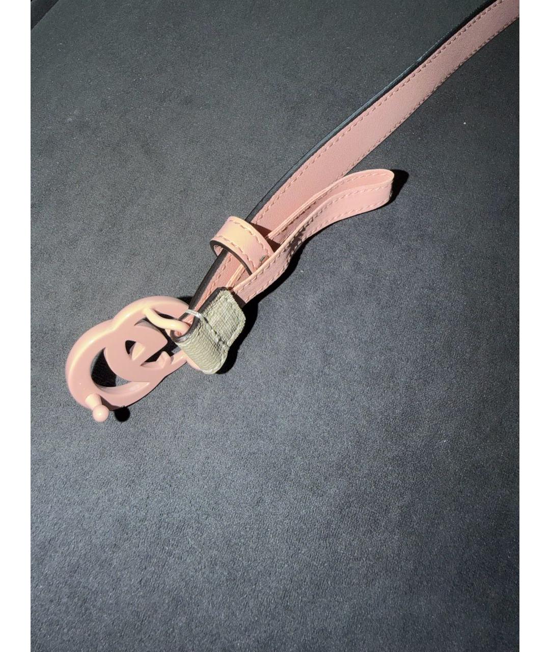 GUCCI Бежевый кожаный ремень, фото 4