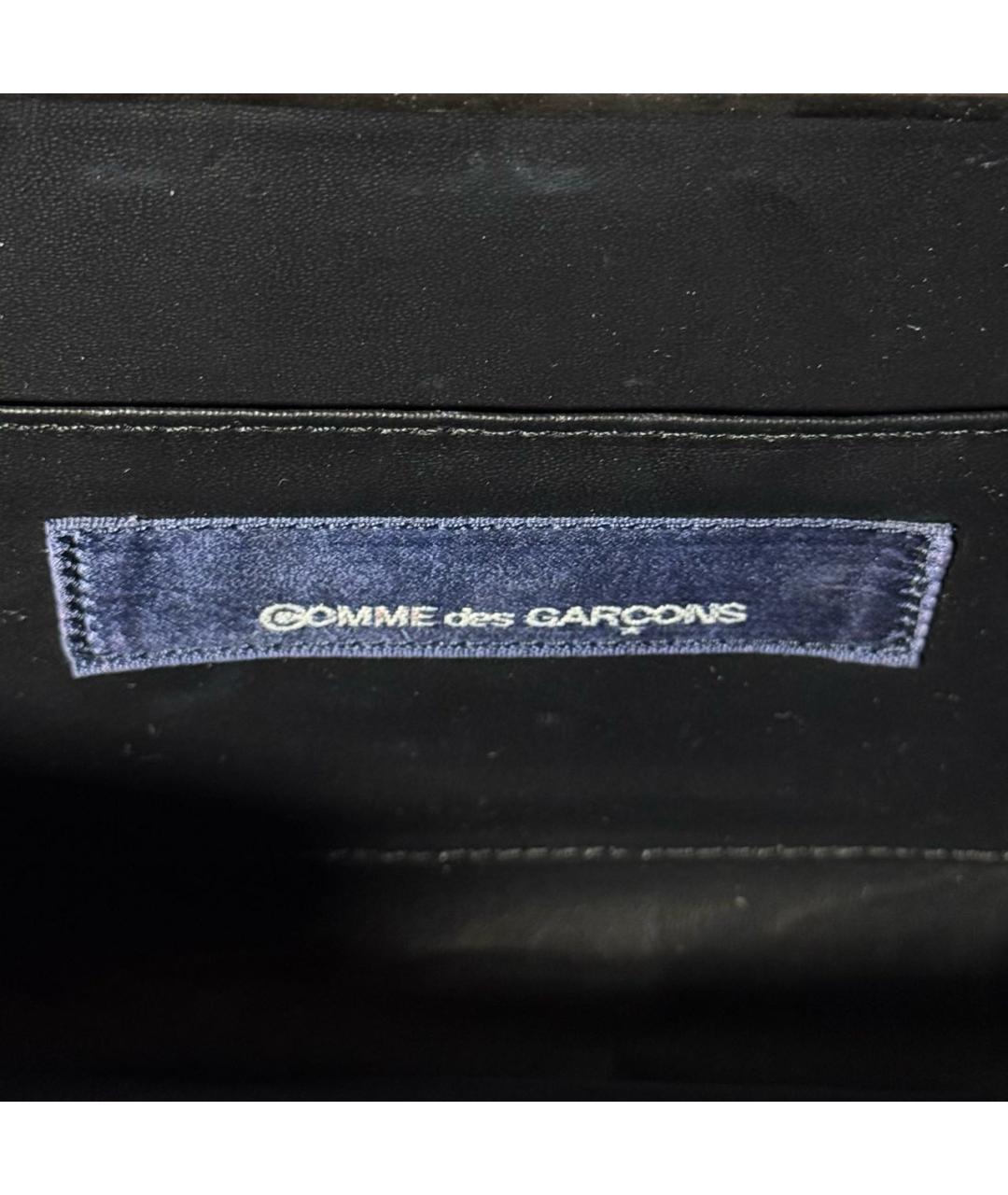 COMME DES GARÇONS Черная кожаная сумка через плечо, фото 4
