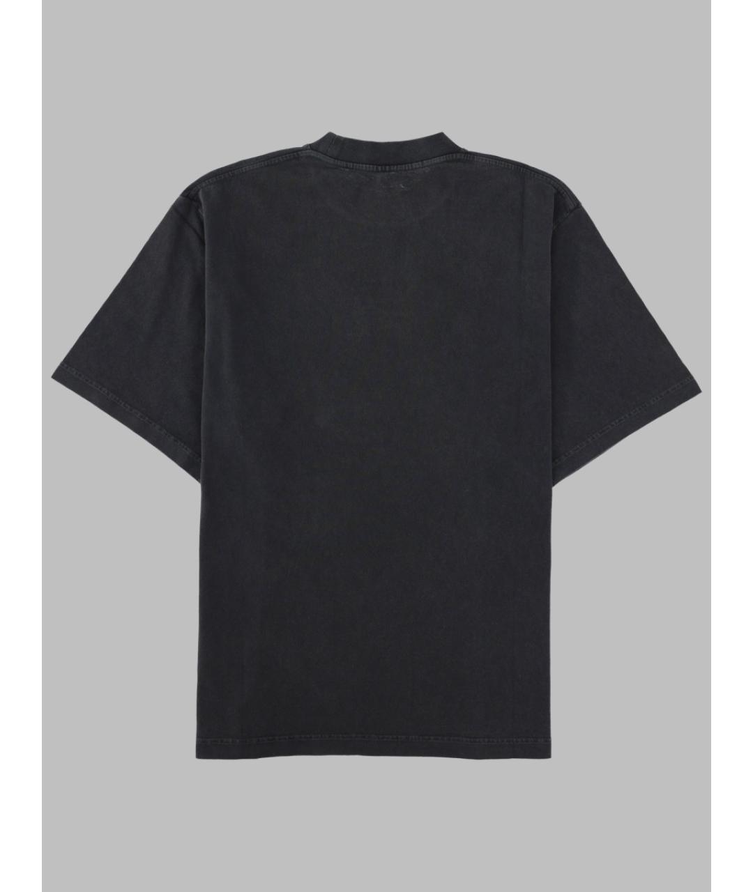 ALEXANDER WANG Черная хлопковая футболка, фото 3