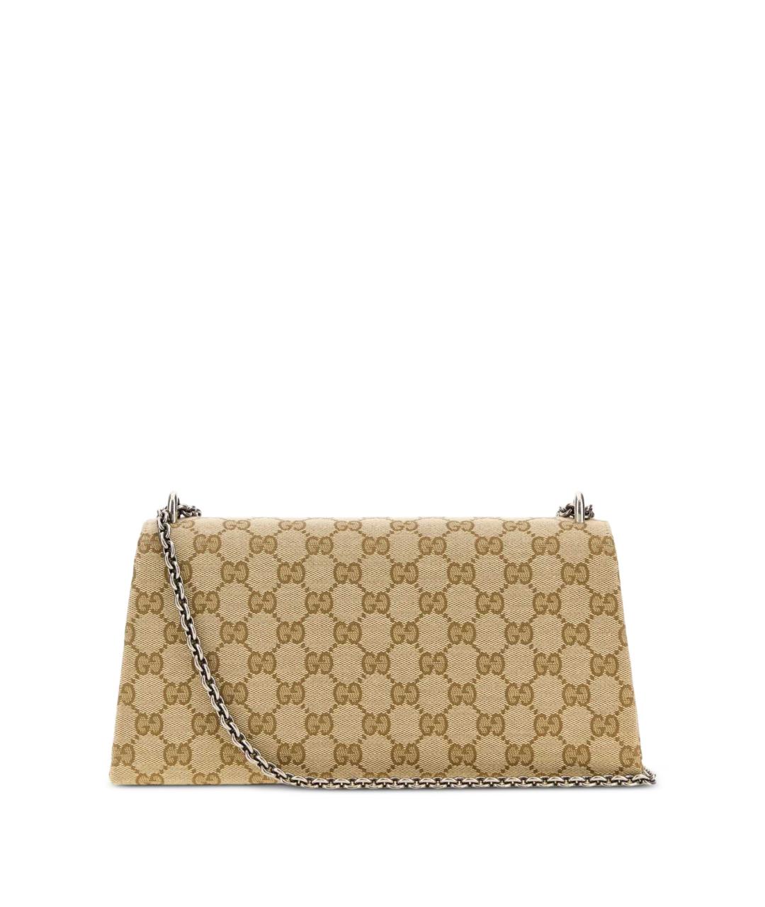 GUCCI Бежевая тканевая сумка через плечо, фото 3