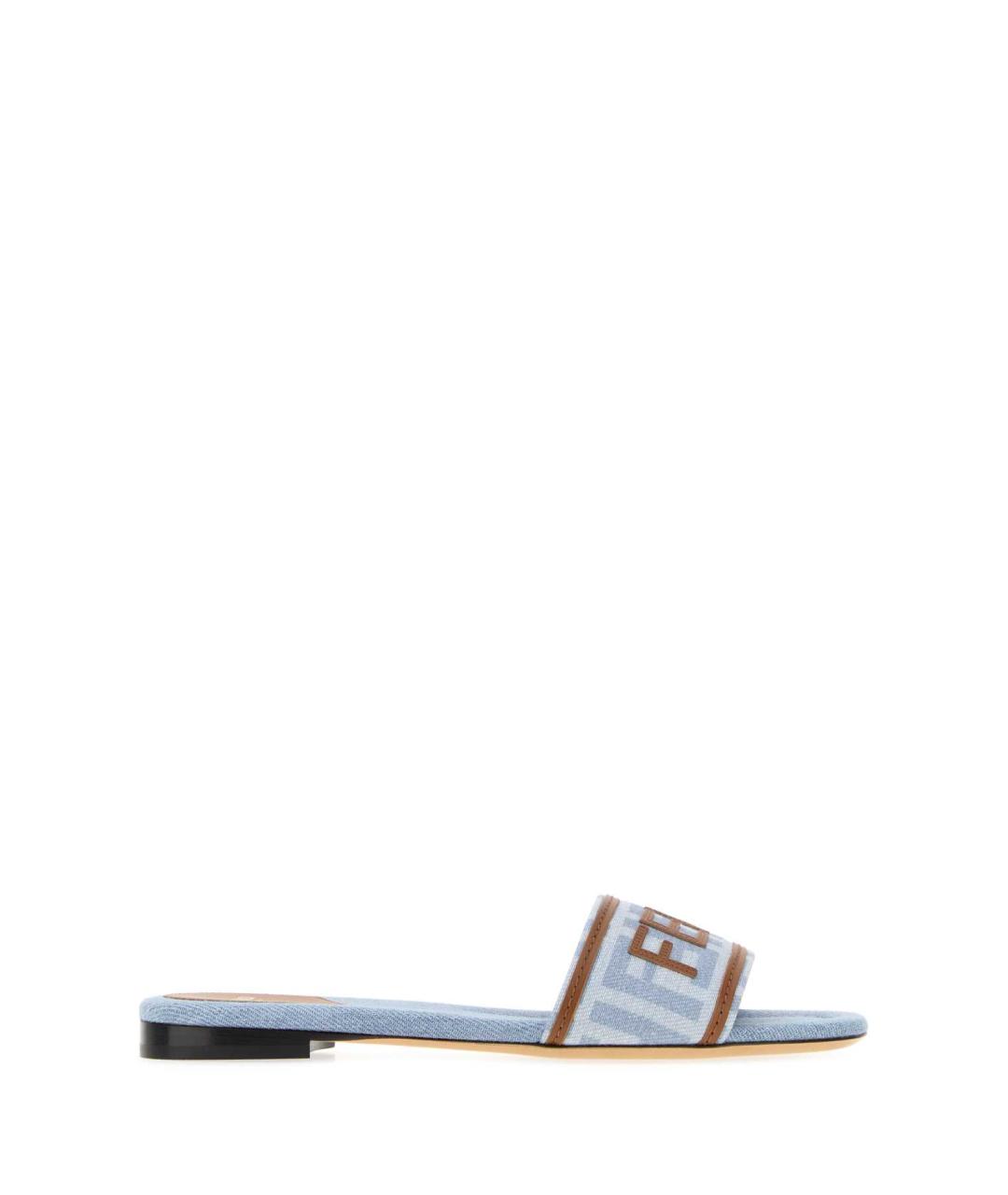 FENDI Мульти текстильные сандалии, фото 3