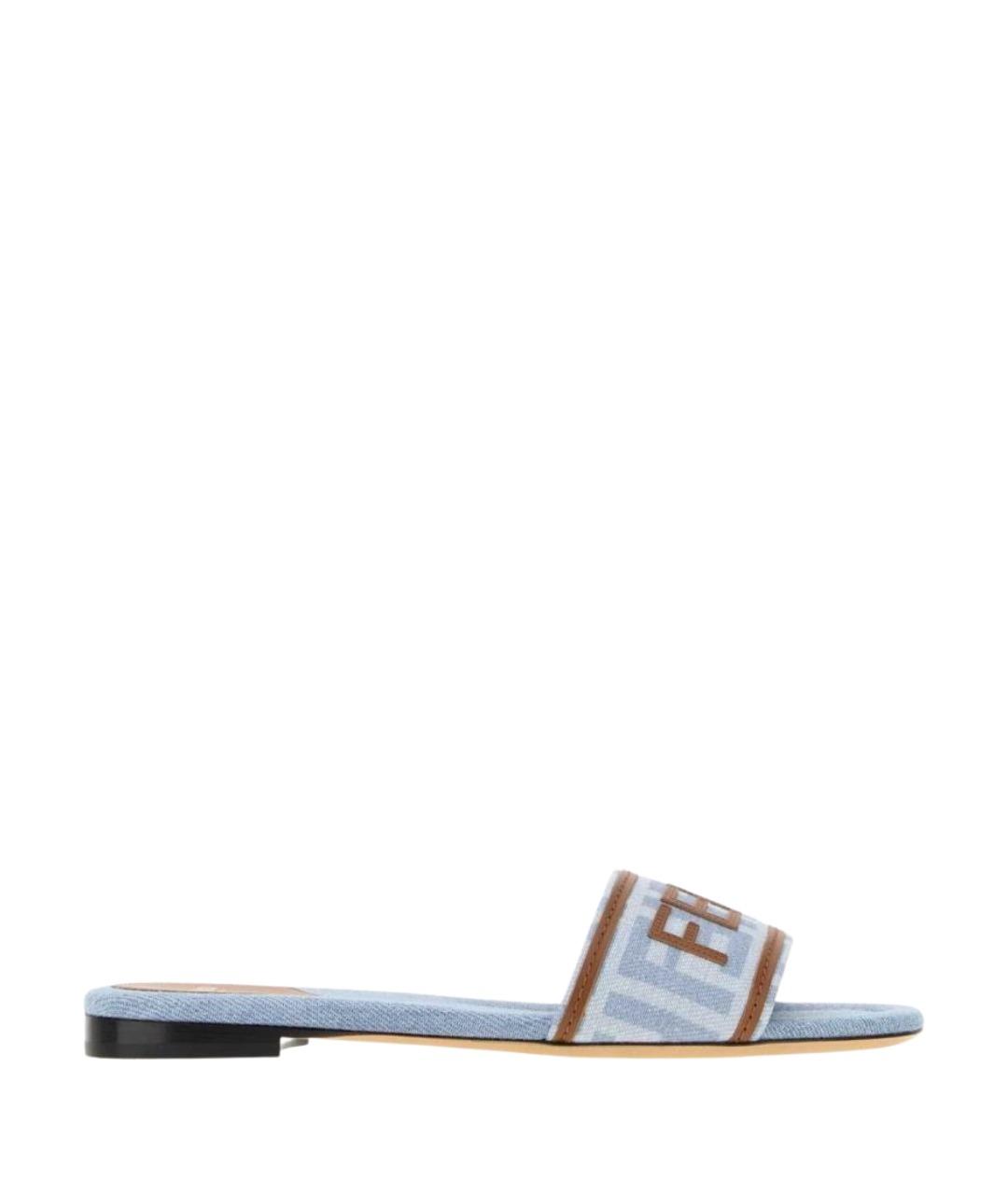 FENDI Мульти текстильные сандалии, фото 1