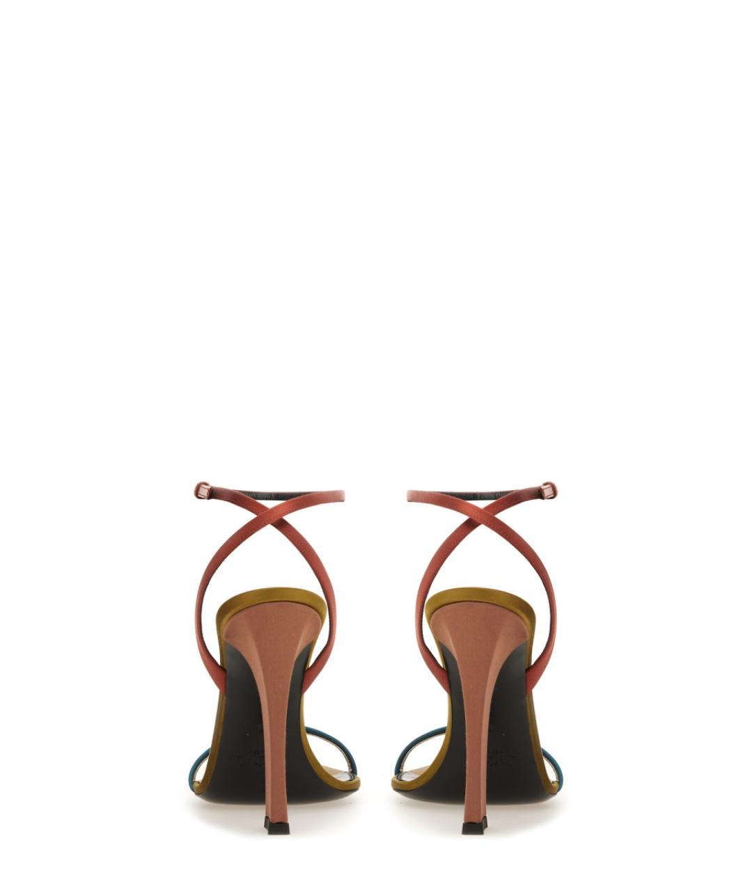 SAINT LAURENT Мульти кожаные босоножки, фото 3