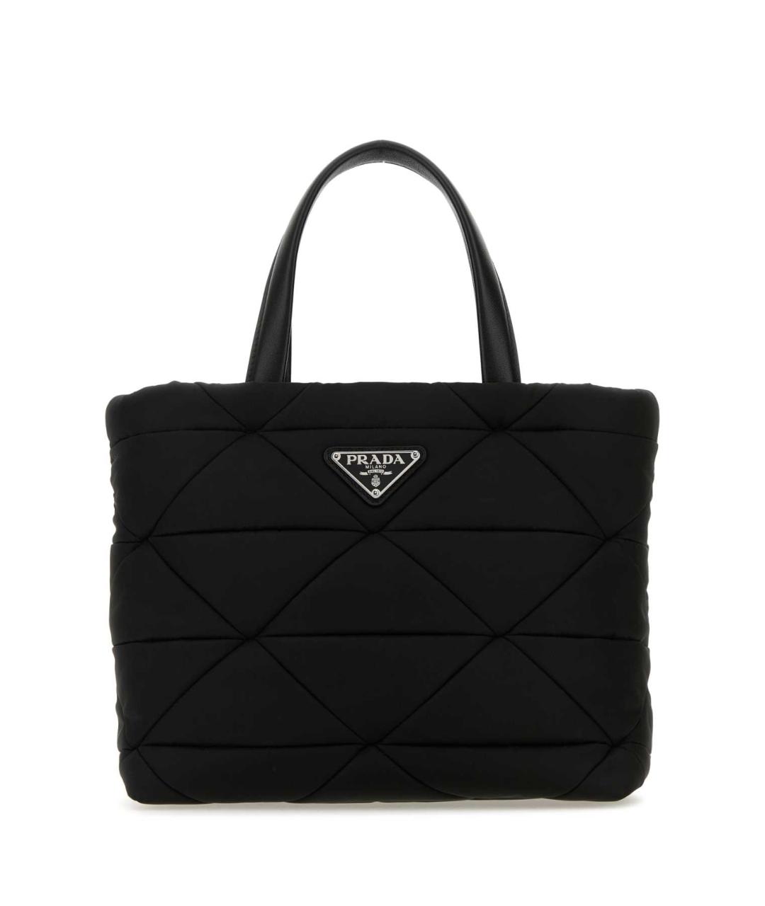 PRADA Черная синтетическая сумка с короткими ручками, фото 3