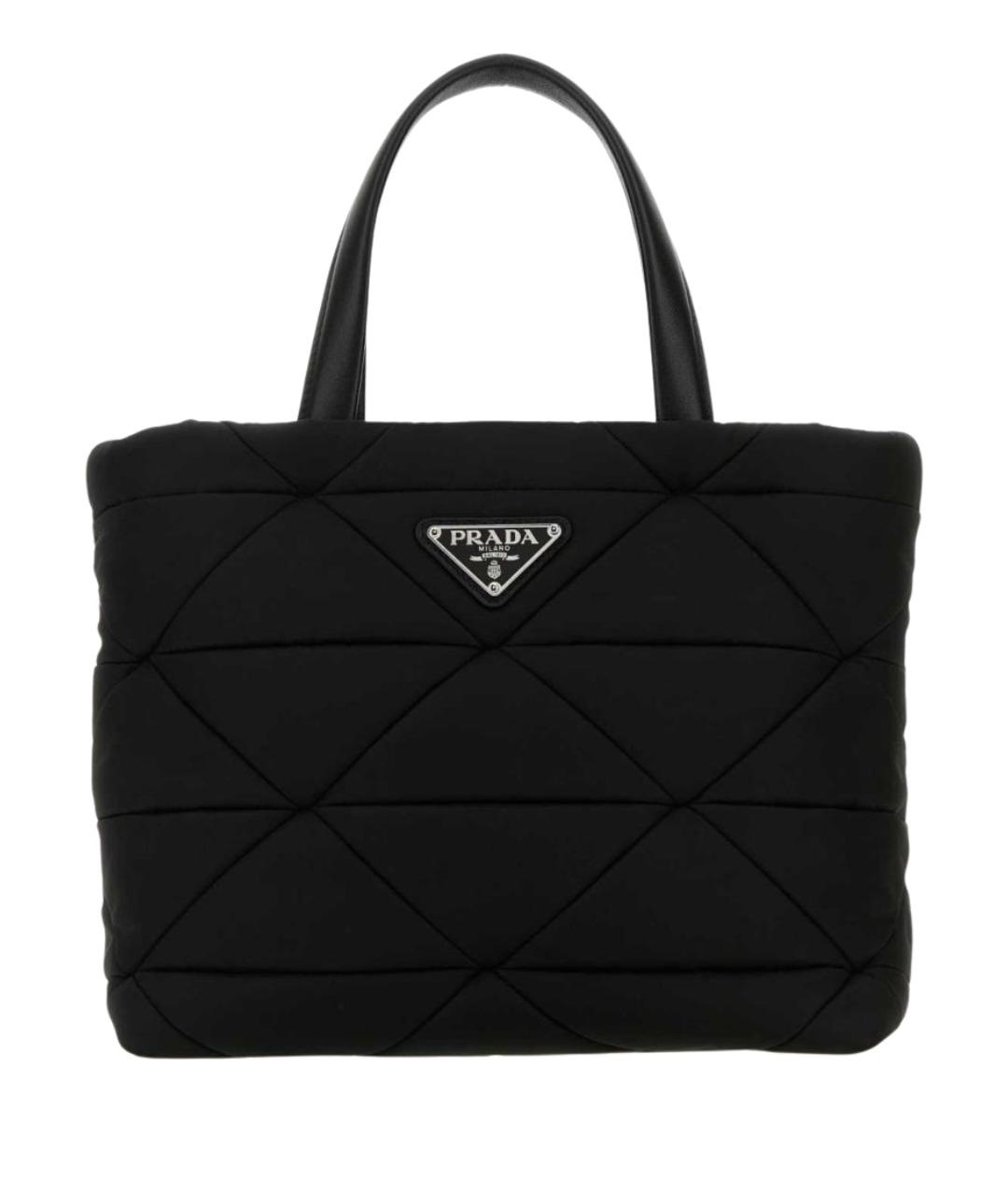 PRADA Черная синтетическая сумка с короткими ручками, фото 1
