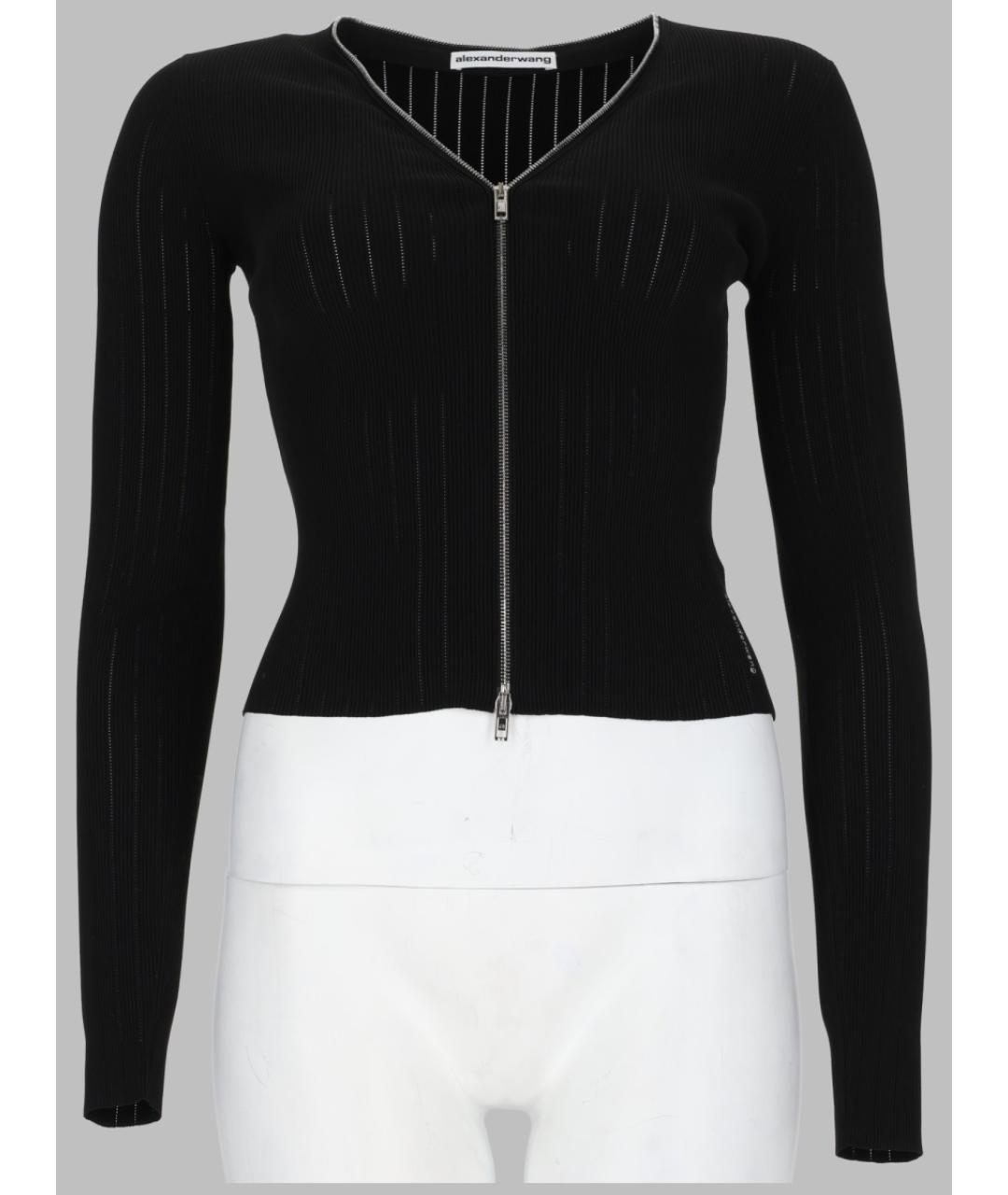 ALEXANDER WANG Черный полиамидовый кардиган, фото 3