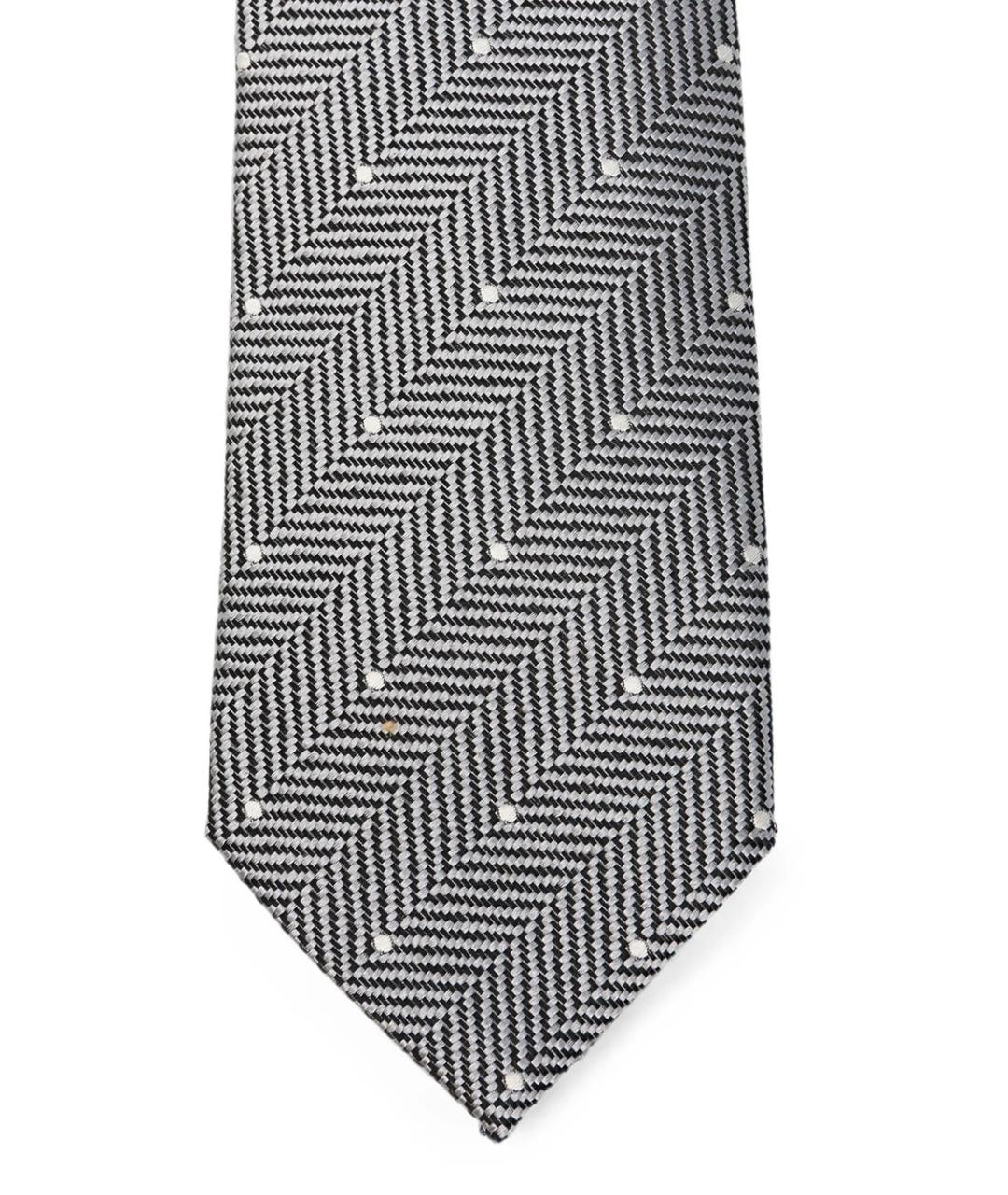 TOM FORD Серый шелковый галстук, фото 3