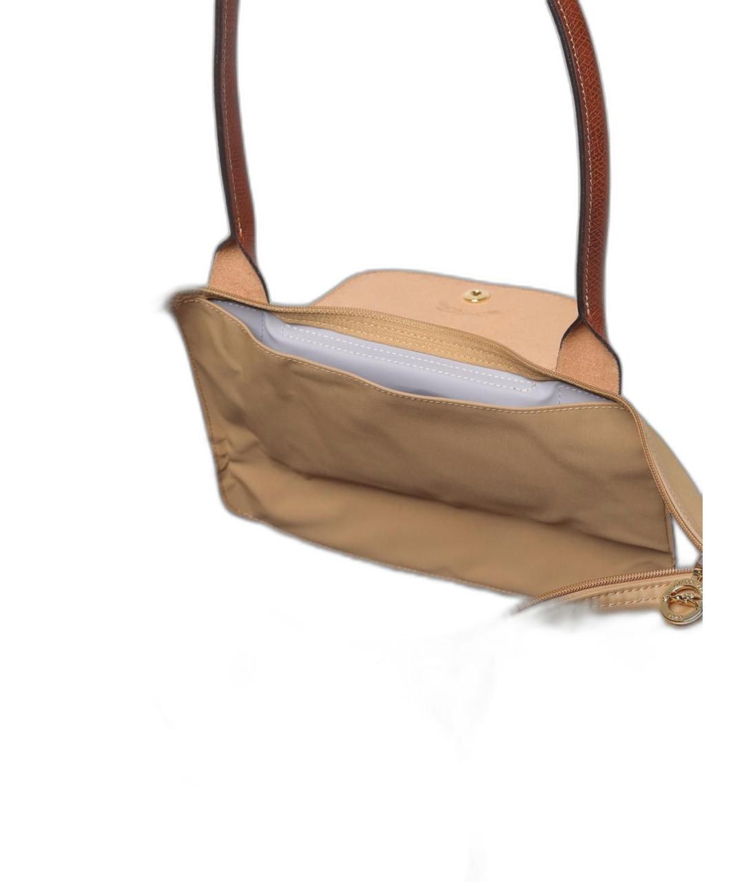 LONGCHAMP Коричневая синтетическая сумка тоут, фото 3