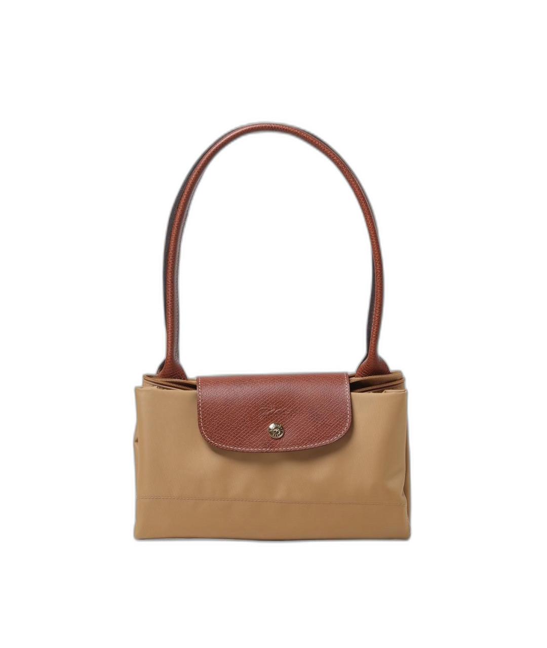 LONGCHAMP Коричневая синтетическая сумка тоут, фото 4