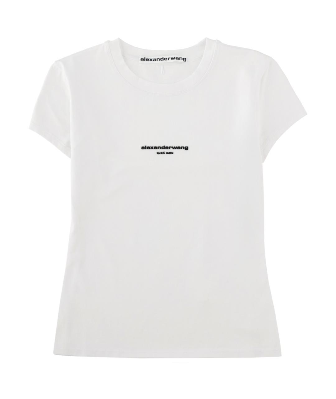 ALEXANDER WANG Белая хлопковая футболка, фото 1