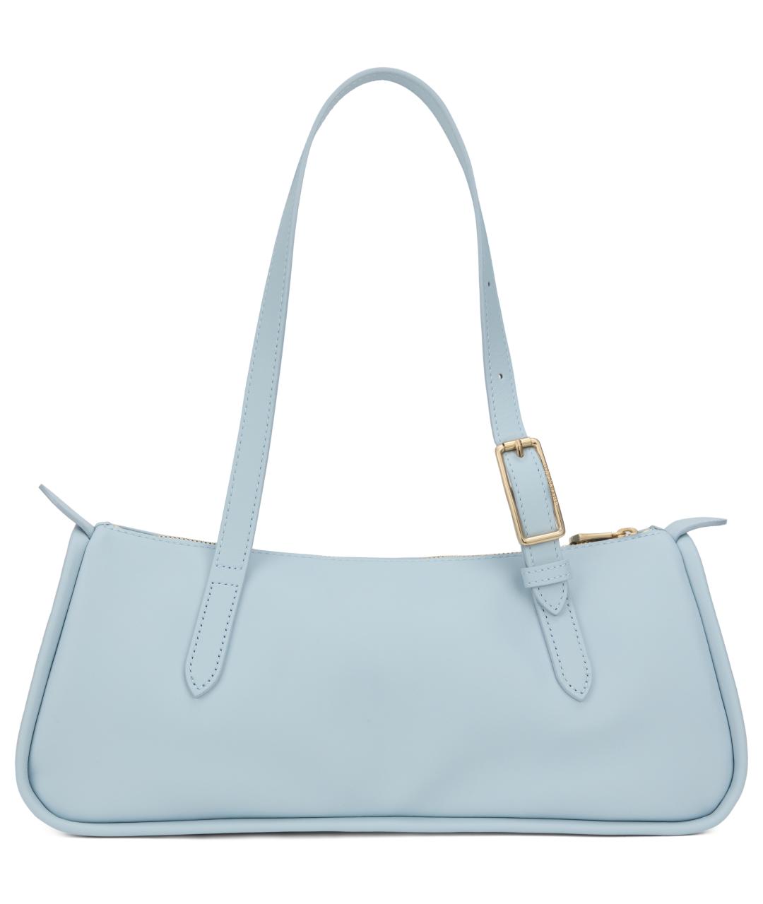 LONGCHAMP Голубая кожаная сумка через плечо, фото 1