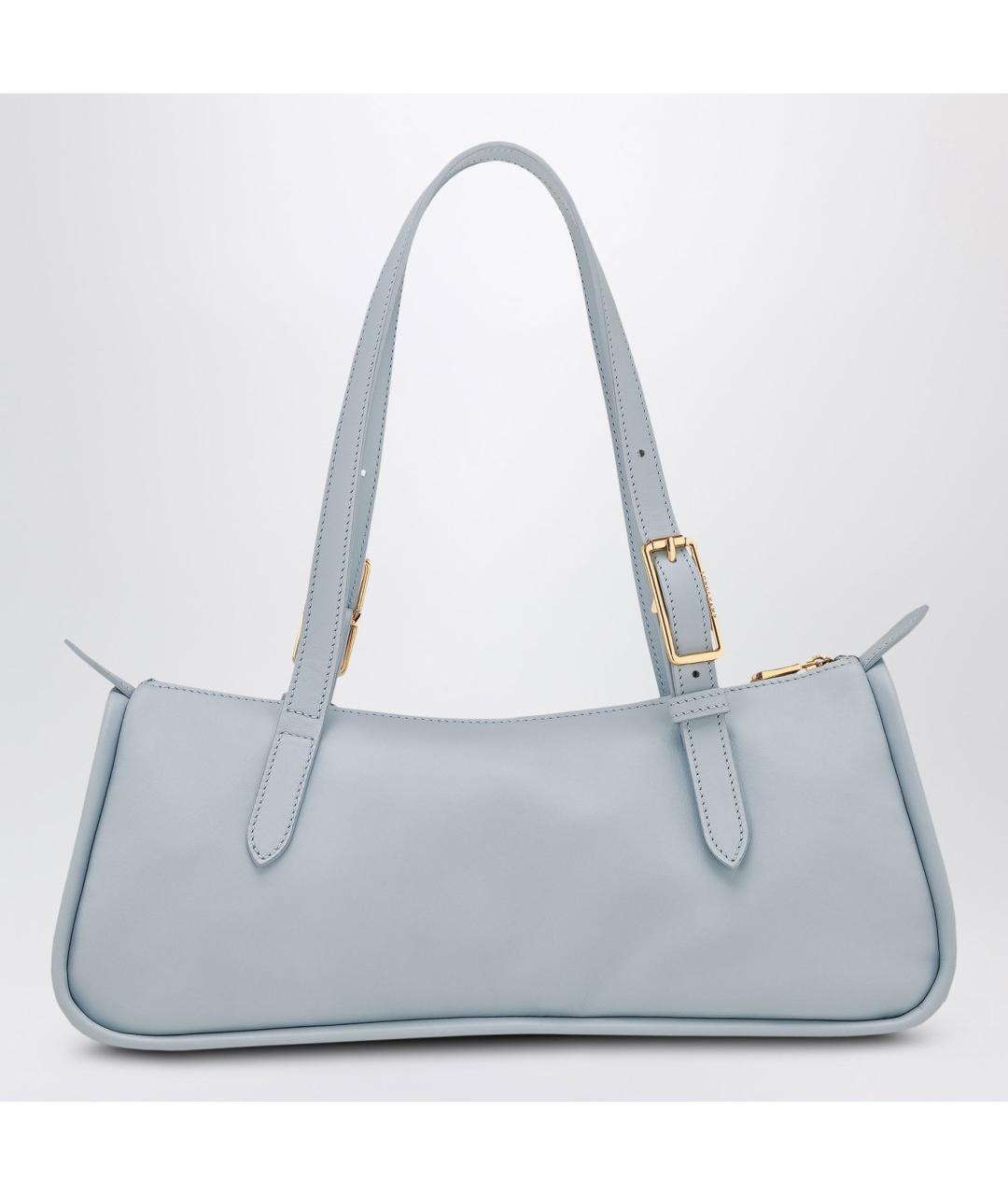LONGCHAMP Голубая кожаная сумка через плечо, фото 2