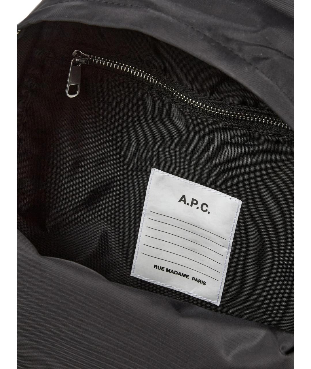 A.P.C. Черный синтетический рюкзак, фото 3