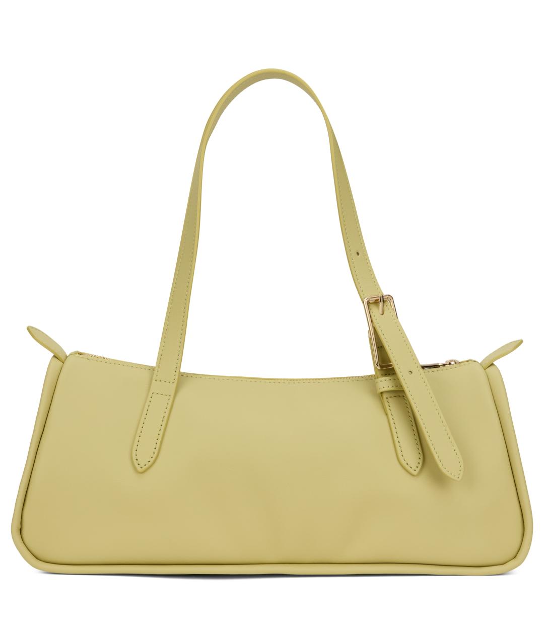 LONGCHAMP Желтая кожаная сумка через плечо, фото 4