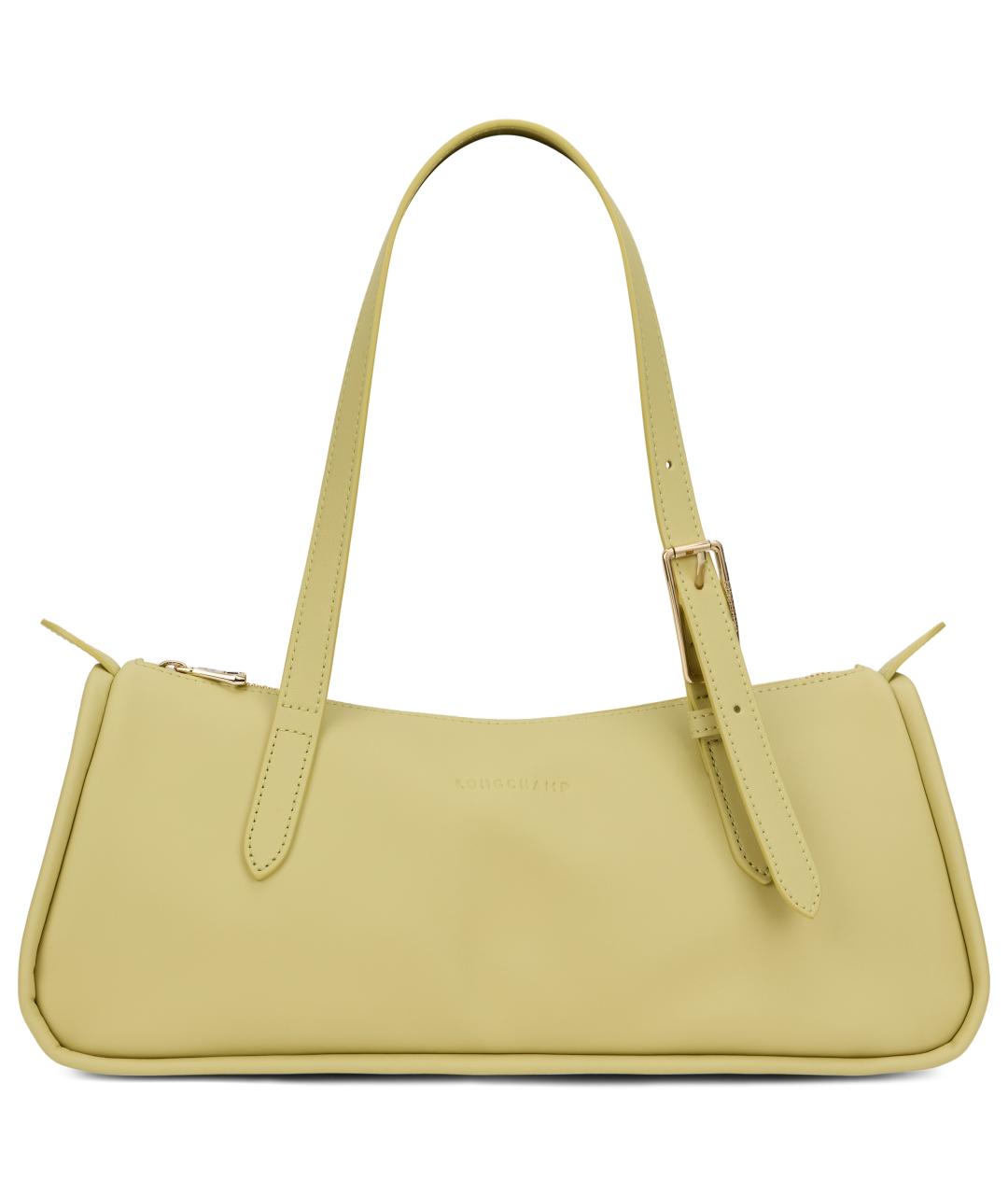 LONGCHAMP Желтая кожаная сумка через плечо, фото 2