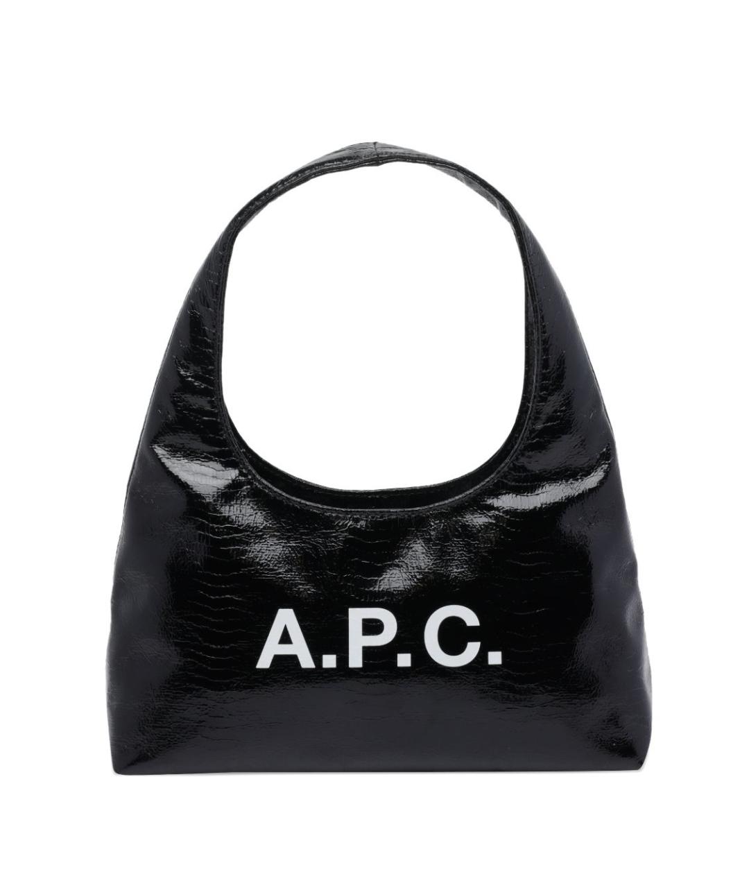 A.P.C. Черная синтетическая сумка через плечо, фото 1